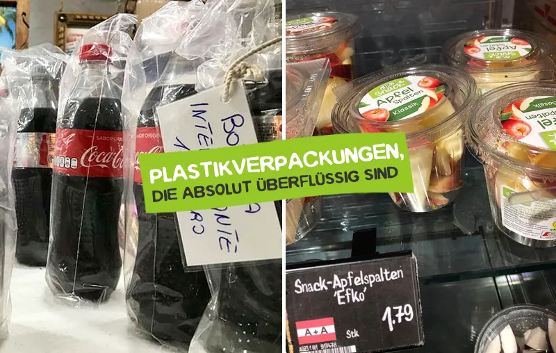 Unnötige Plastikverpackungen für Lebensmittel