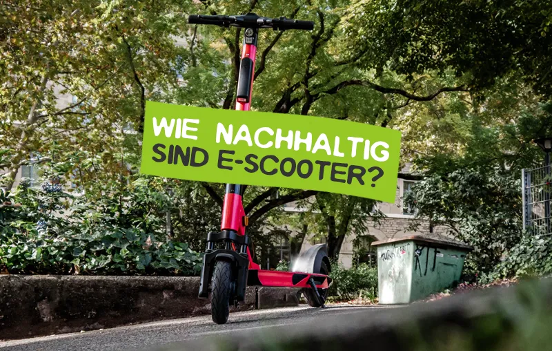 E-Scooter und Nachhaltigkeit - Wie umweltfreundlich sind sie?