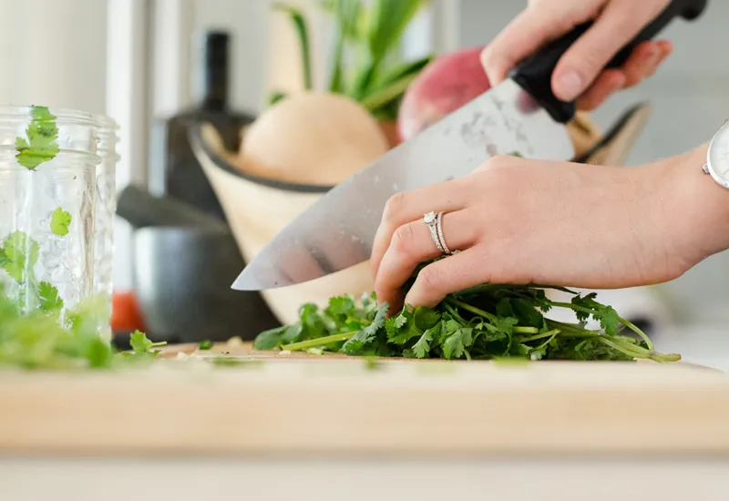 Schneller kochen durch vorbereitete Lebensmittel