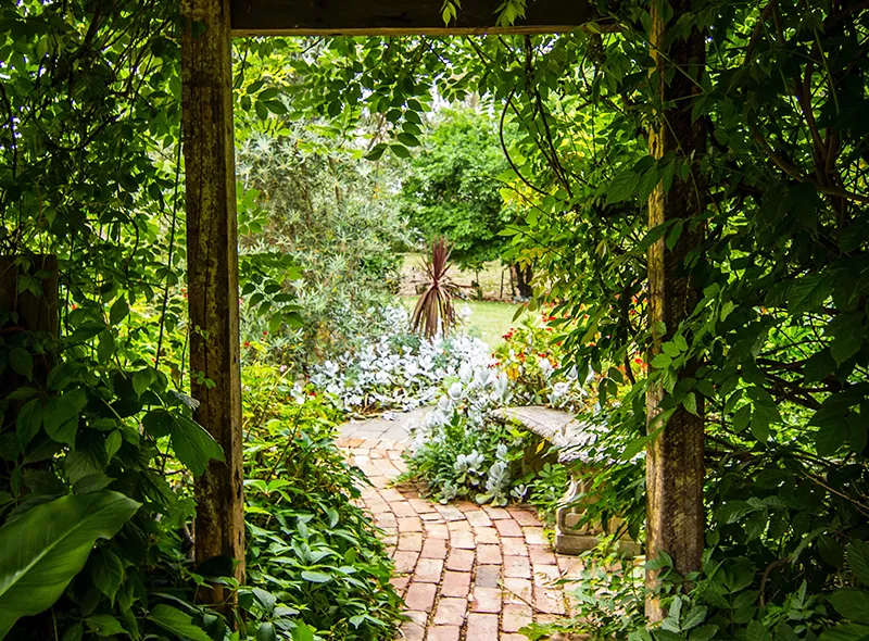 Sichtachse lässt kleinen Garten größer wirken