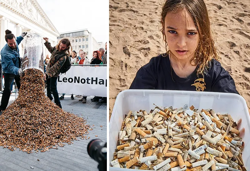 Zigarettenstummel CleanUps haben eine große Wirkung